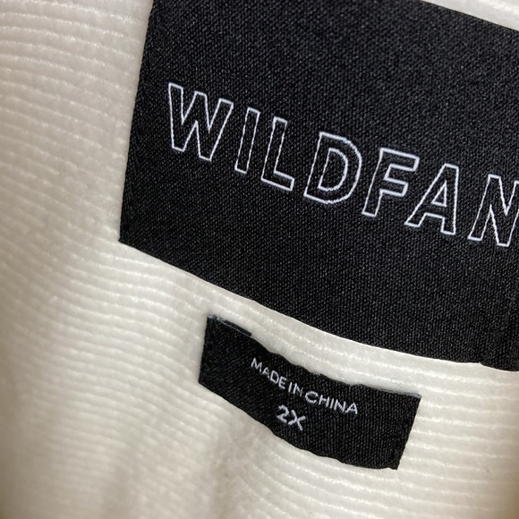 Wildfang Essential Corduroy Long Sleeve Button Up Shirt 2X Cream White Western - Picture 7 of 16